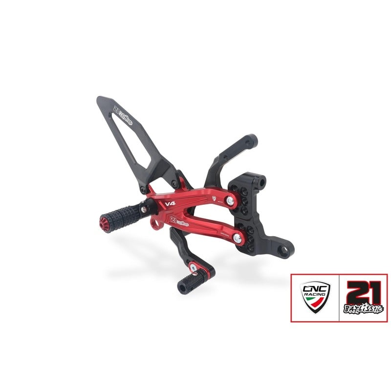 Pedane regolabili Troy Bayliss Limited Edition Ducati Superbike Panigale V4 R 2019+ CNC Racing