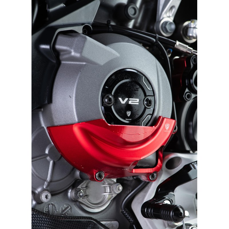 CF267 Cover ispezione fase in alluminio Ducati Hypermotard V2 Sp 2026+ CNC Racing