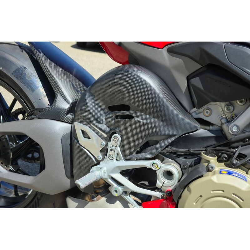 Paracalore collettori in carbonio Ducati Superbike Panigale V4 S 2025+ CNC Racing