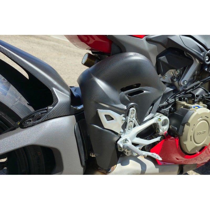 ZA423 Exhaust pipes heat guard Carbon Ducati Superbike Panigale V4 S 2025+ CNC Racing
