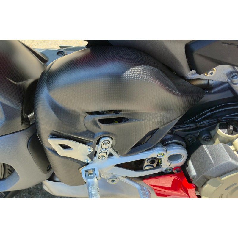 Paracalore collettori in carbonio Ducati Superbike Panigale V4 S 2025+ CNC Racing