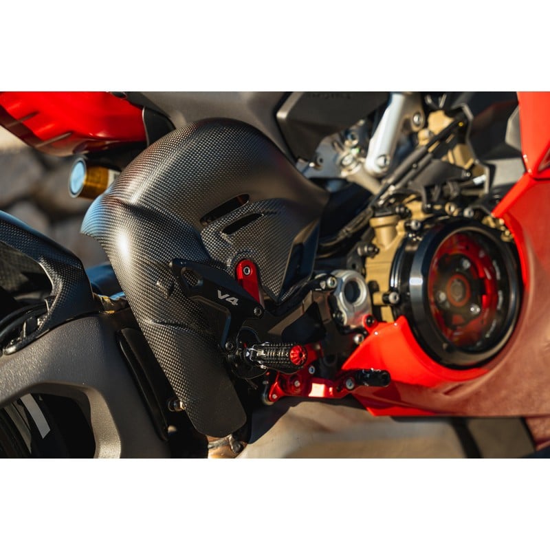 ZA423 Exhaust pipes heat guard Carbon Ducati Superbike Panigale V4 S 2025+ CNC Racing