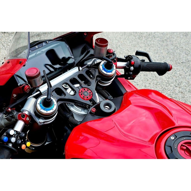 ZA414 Cover blocchetto chiavi in carbonio Ducati Superbike Panigale V4 S 2025+ CNC Racing