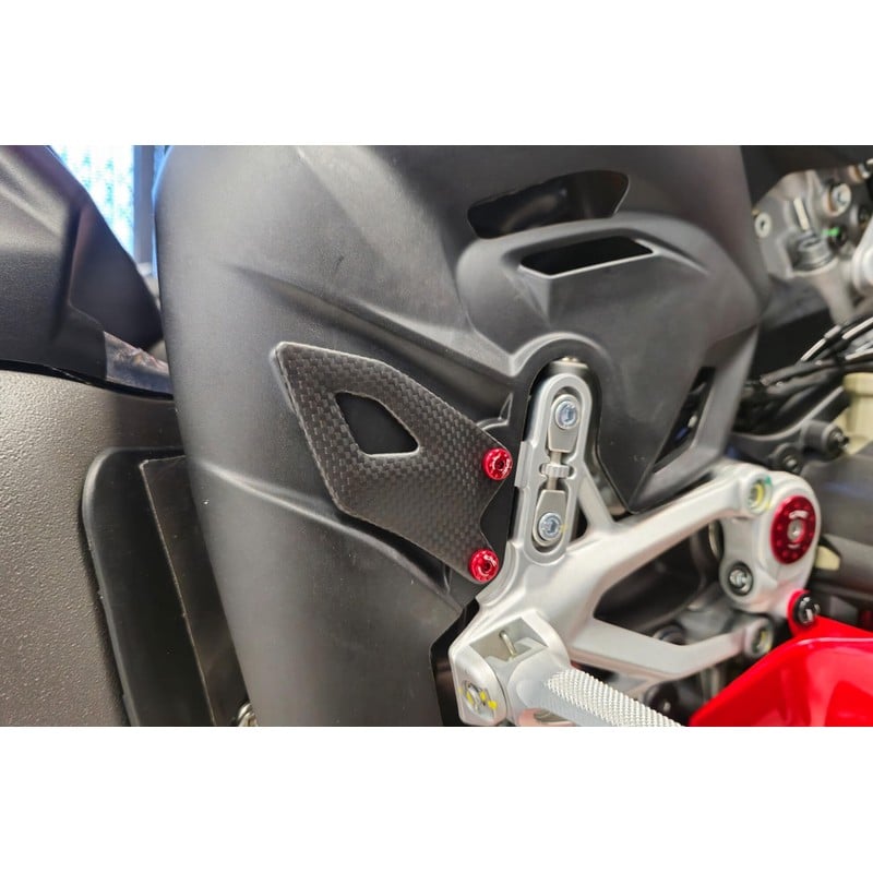 ZA412 Heel guard kit Carbon Ducati Superbike Panigale V4 S 2025+ CNC Racing