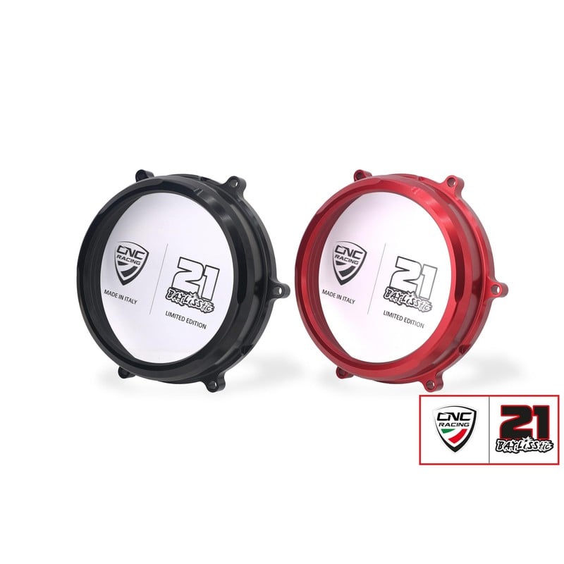 Carter trasparente per frizioni a olio Panigale e Troy Bayliss Limited Edition Ducati Streetfighter V2 955 2022+ CNC Racing