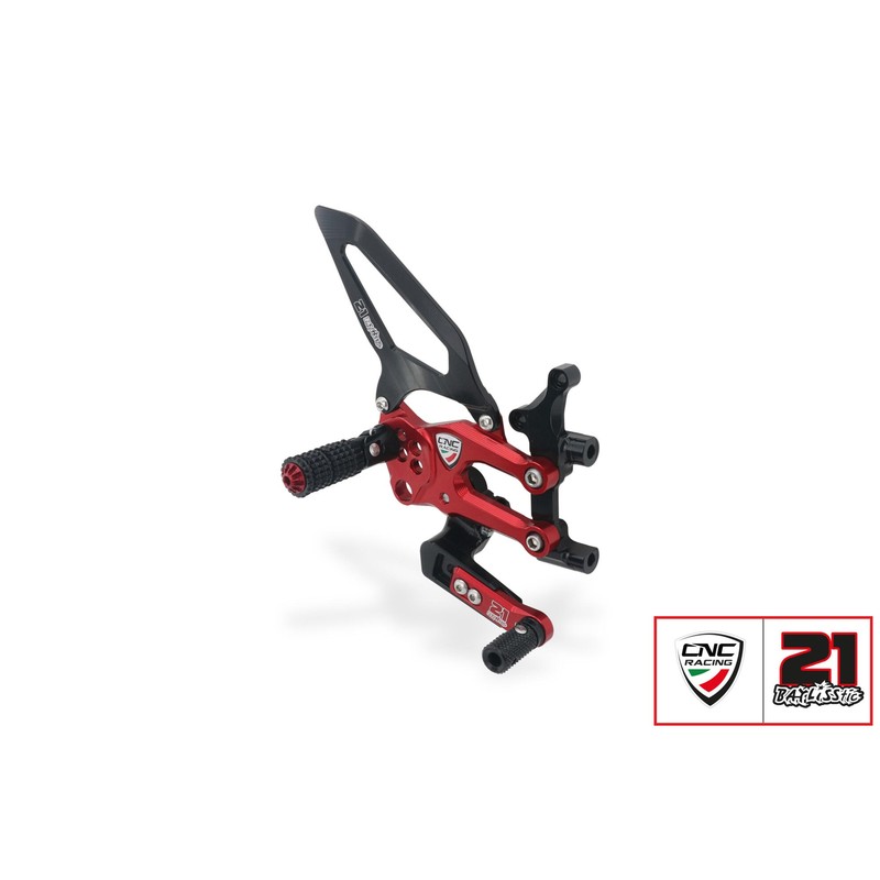 Pedane regolabili Troy Bayliss Limited Edition Ducati Superbike 1199 Panigale R 2013+ CNC Racing