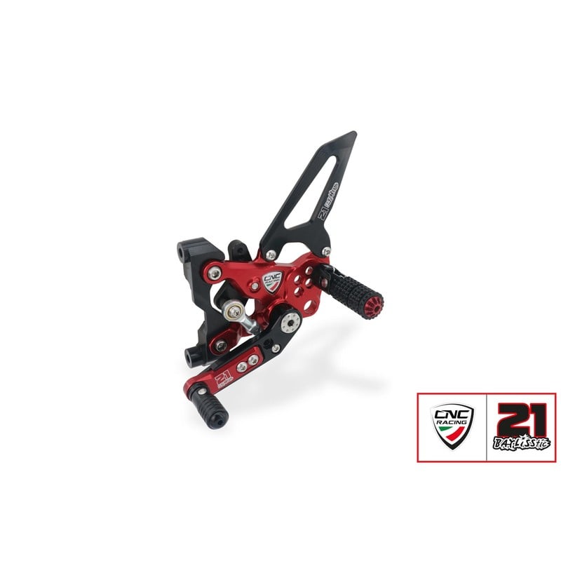 Pedane regolabili Troy Bayliss Limited Edition Ducati Superbike 1199 Panigale R 2013+ CNC Racing