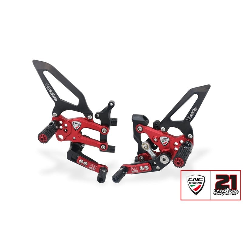 Pedane regolabili Troy Bayliss Limited Edition Ducati Superbike 1199 Panigale R 2013+ CNC Racing
