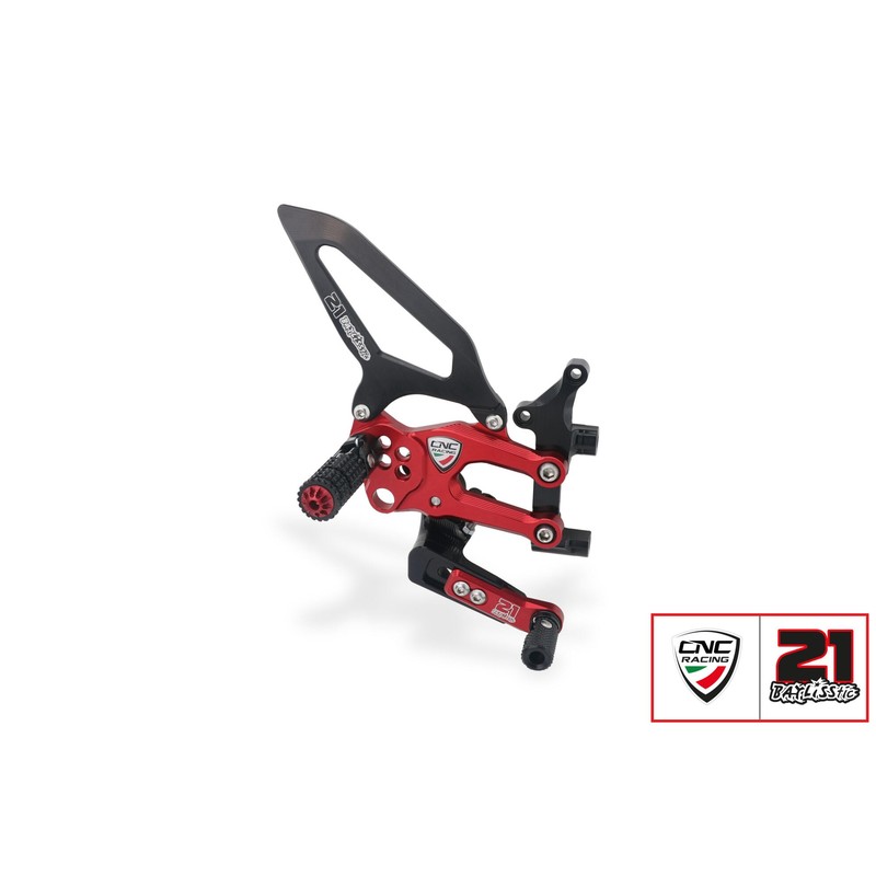 Pedane regolabili Troy Bayliss Limited Edition Ducati Superbike 1199 Panigale R 2013+ CNC Racing