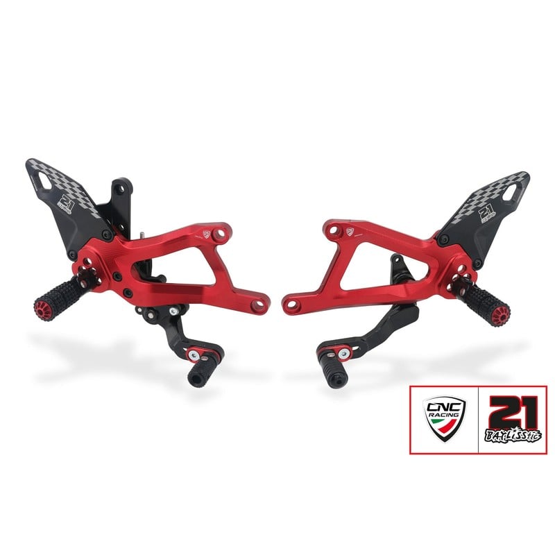 PE414_TB Adjustable rearsets Troy Bayliss Limited Edition Ducati Superbike Panigale V4 S 2025+ CNC R