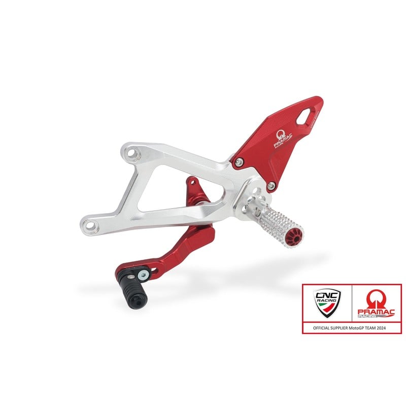 PE414_PR Adjustable rearsets Pramac Racing Limited Edition Ducati Superbike Panigale V4 S 2025+ CNC