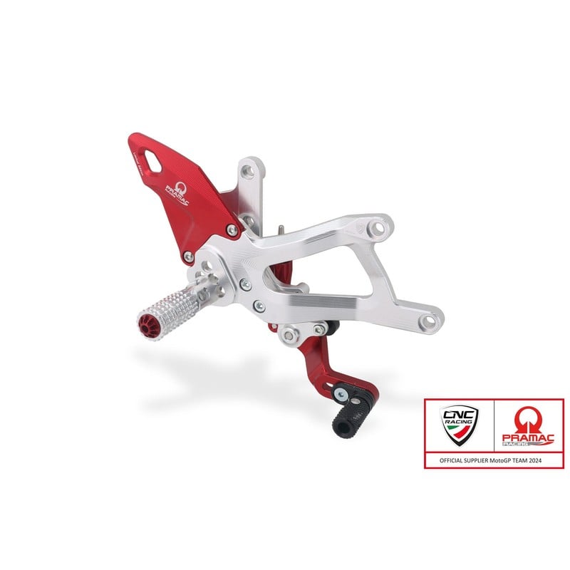 PE414_PR Adjustable rearsets Pramac Racing Limited Edition Ducati Superbike Panigale V4 S 2025+ CNC