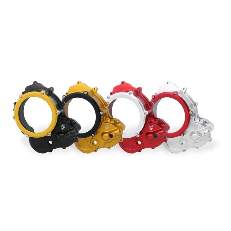Carter trasparente per frizioni a olio Edizione Bicolore Ducati Hypermotard 698 Mono 2024+ CNC Racing