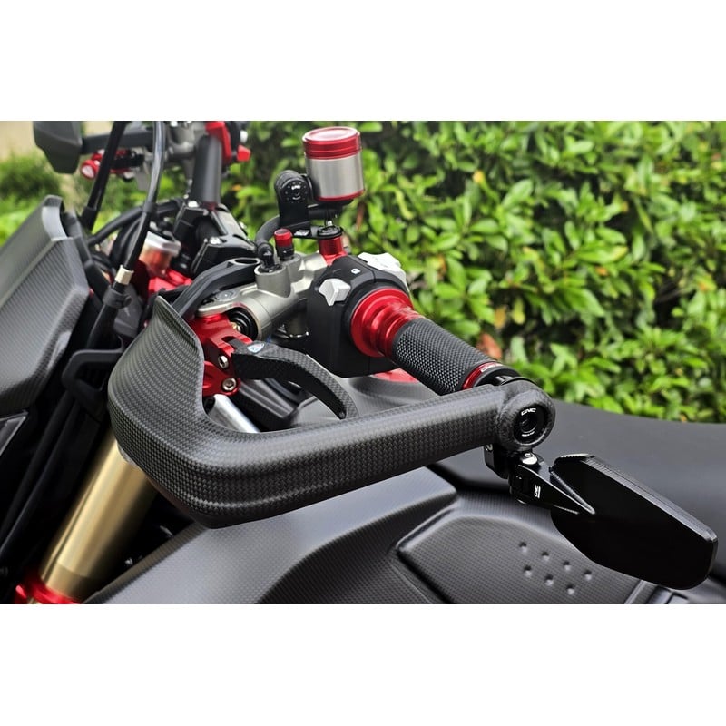 ZA353_03 Hand guards Carbon Ducati Hypermotard 698 Mono 2024+ CNC Racing