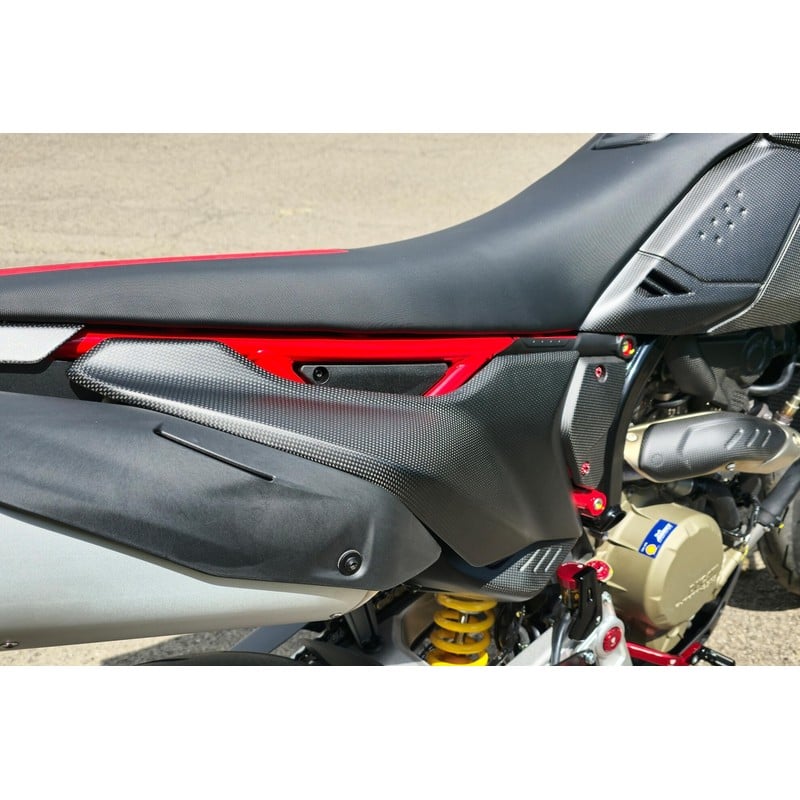 Cover laterali telaietto posteriore carbonio Ducati Hypermotard 698 Mono 2024+ CNC Racing
