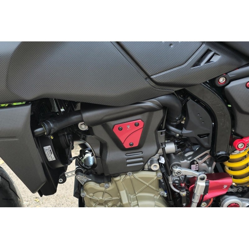 Cover motore SX carbonio Ducati Hypermotard 698 Mono 2024+ CNC Racing