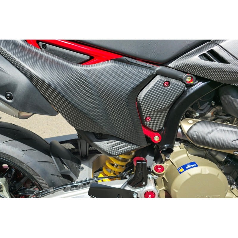 ZA276 Exhaust pipe rear heat guard Carbon Ducati Hypermotard 698 Mono 2024+ CNC Racing