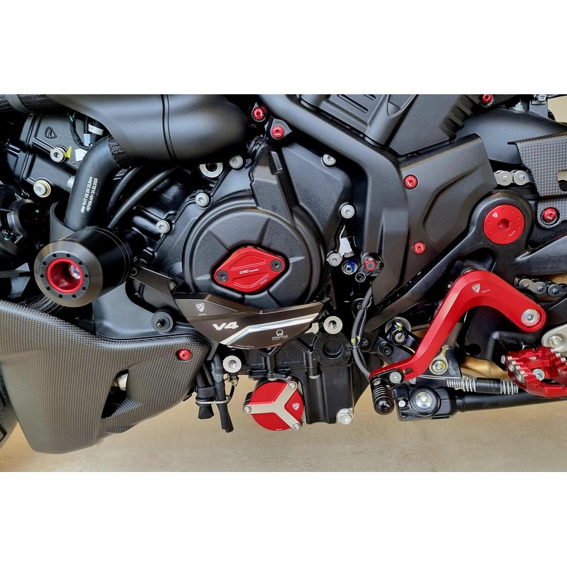 Protezione carter alternatore Pramac Racing Limited Edition Ducati Diavel V4 RS 2026+ CNC Racing