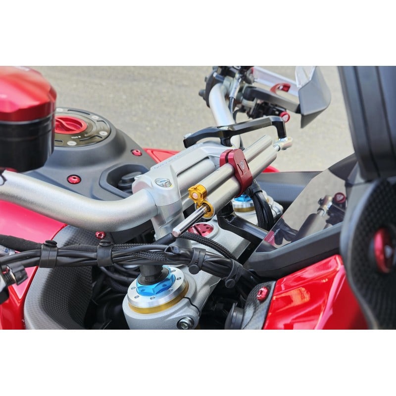 SD115 Steering damper kit RS Ducati Multistrada V4 Pikes Peak 2022+ CNC Racing