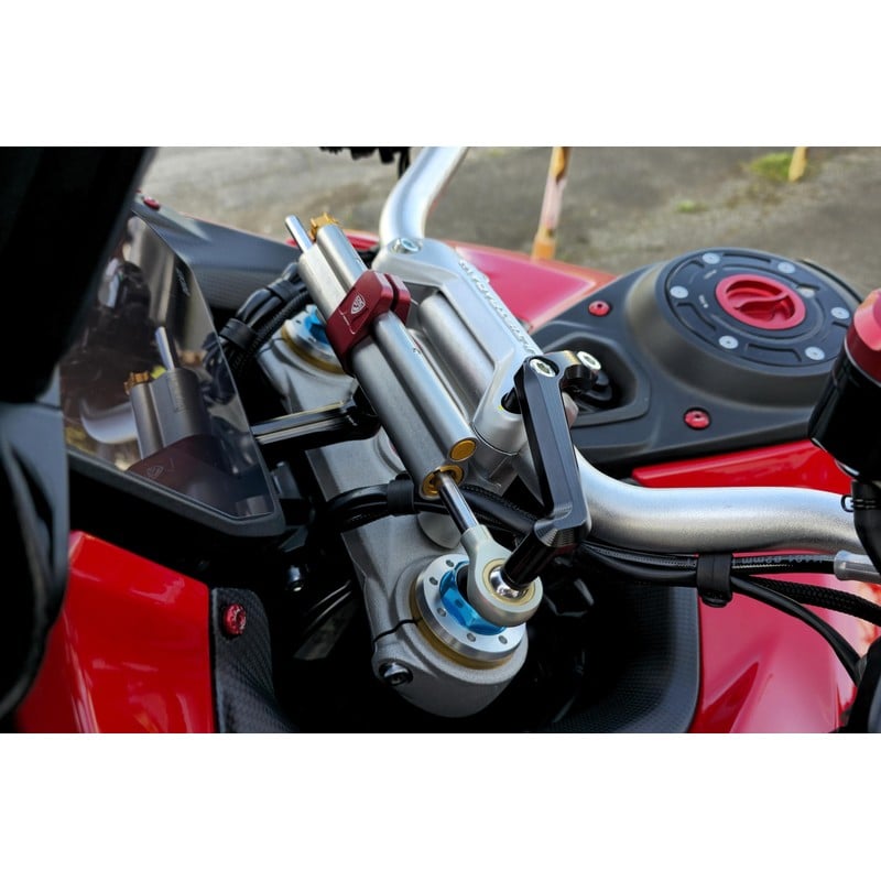 SD115 Supporto ammortizzatore di sterzo e RS Ducati Multistrada V4 Pikes Peak 2022+ CNC Racing