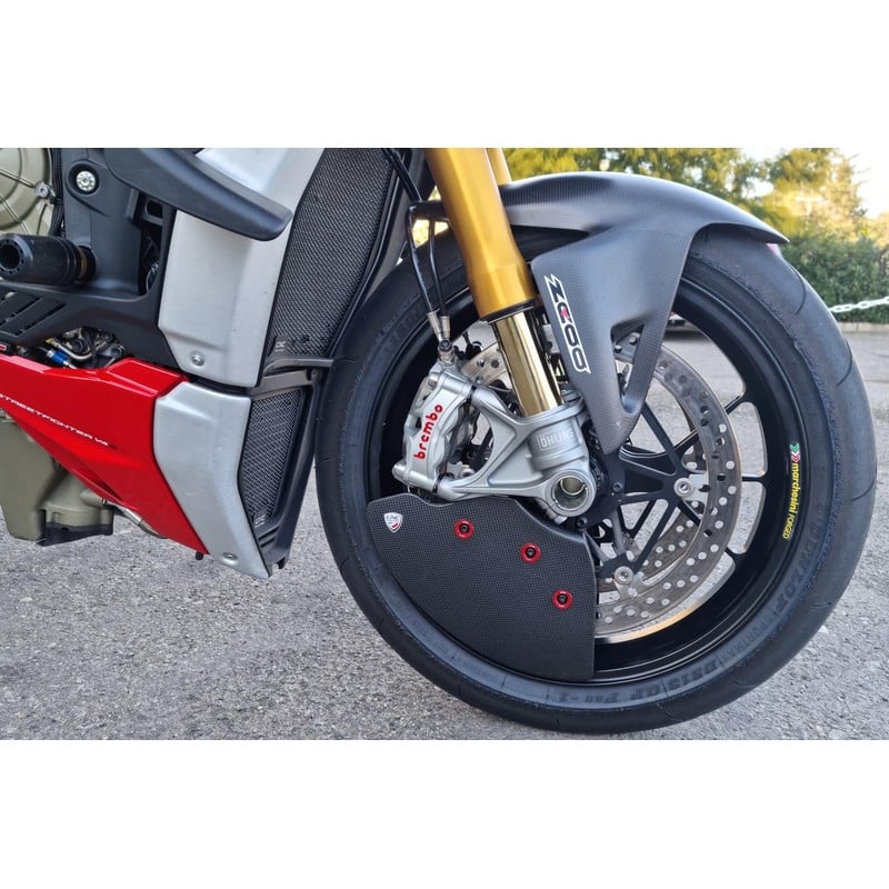 ZA750_K GP DUCTS EVO Front brake cooling system Carbon Glossy Ducati Streetfighter V2 955 2022+ CNC
