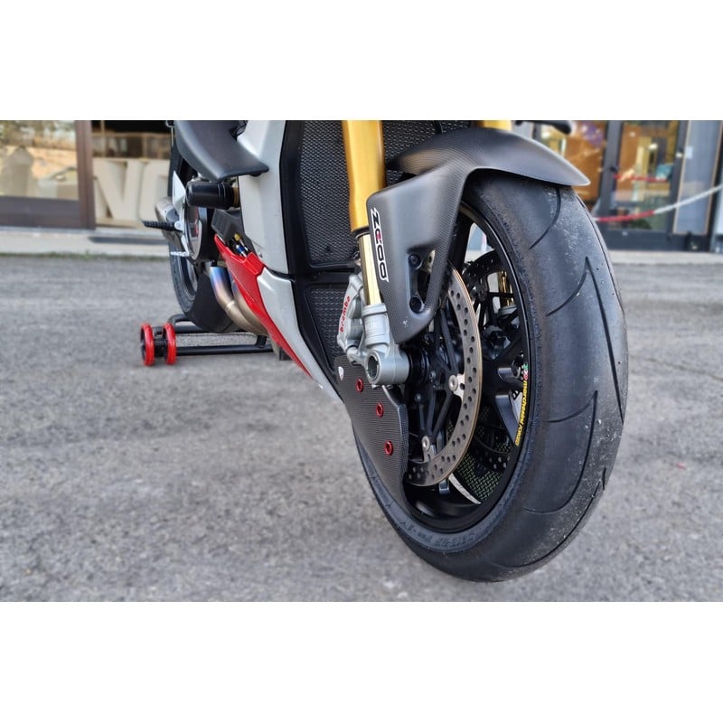 ZA750_K GP DUCTS EVO Front brake cooling system Carbon Glossy Ducati Streetfighter V2 955 2022+ CNC