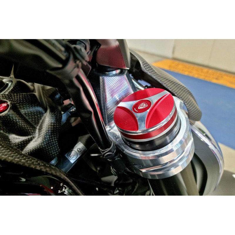 TE202 Fork leg plug cover Ducati Diavel V4 RS 2026+ CNC Racing