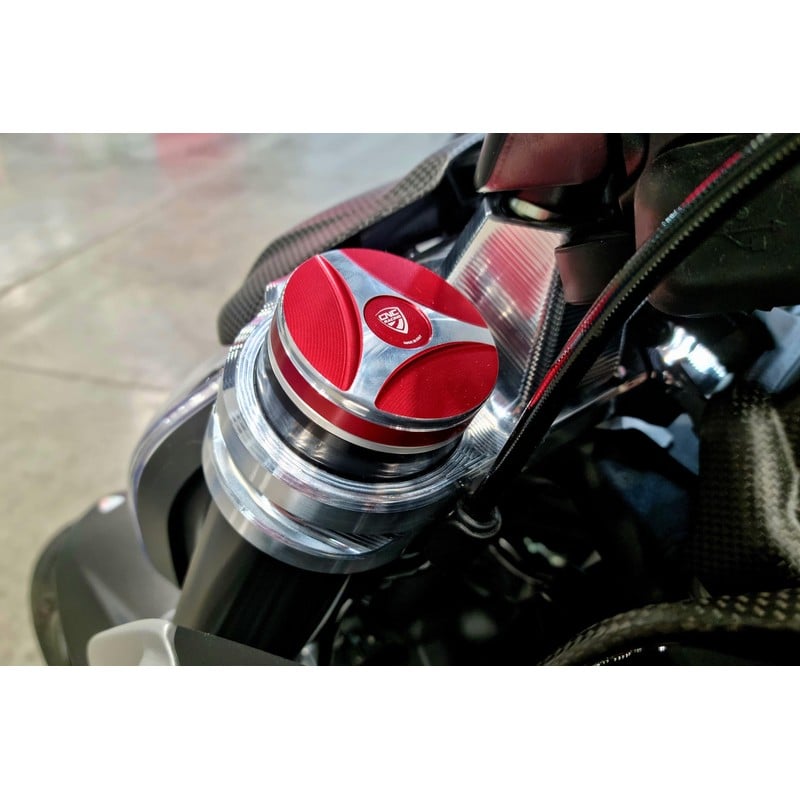 TE202 Fork leg plug cover Ducati Diavel V4 RS 2026+ CNC Racing