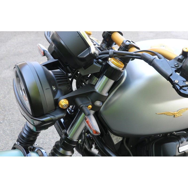 KV905_01 Headlight screw collar kit Moto Guzzi V7 Stone E4 2019+ CNC Racing