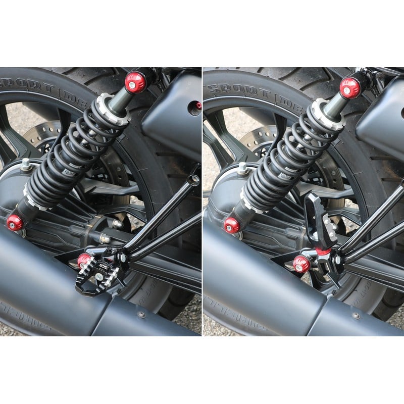 PEA21 Footpegs kit TOURING passenger Advanced Mounting System Ducati Desertx 937 2022+ CNC Racing
