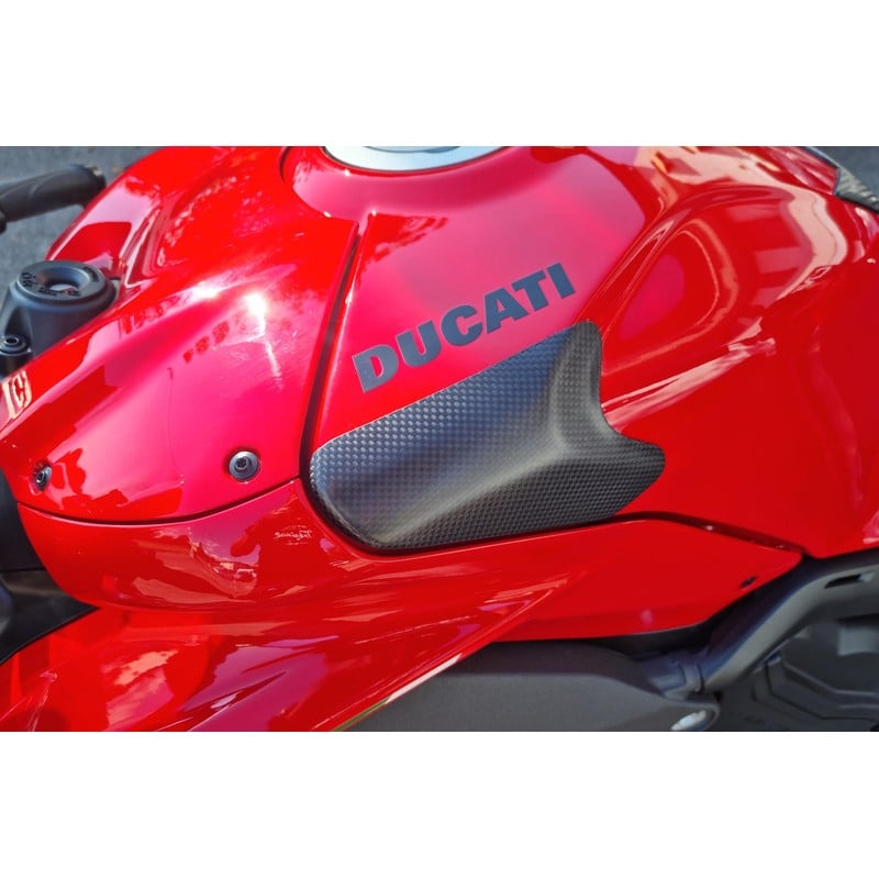 ZP113 Protezioni serbatoio carburante Carbon Kevlar Ducati Superbike Panigale V4 R 2022+ CNC Racing