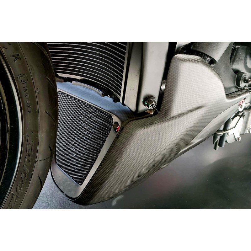 ZA258 Cornice radiatore olio carbonio Ducati Diavel V4 RS 2026+ CNC Racing