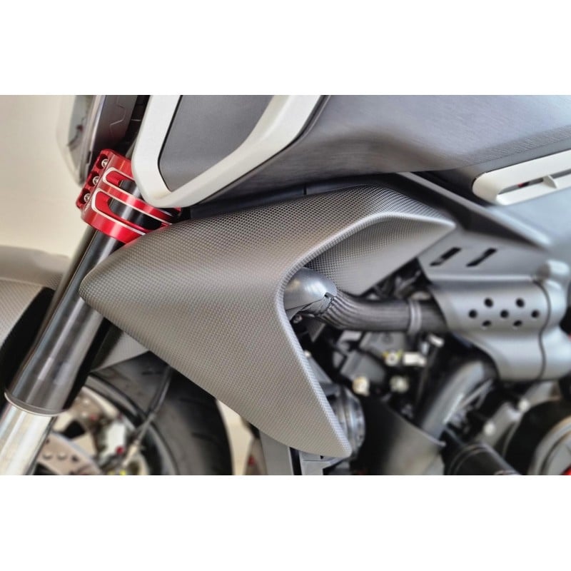 ZA252 Cover laterali radiatore carbonio Ducati Diavel V4 RS 2026+ CNC Racing
