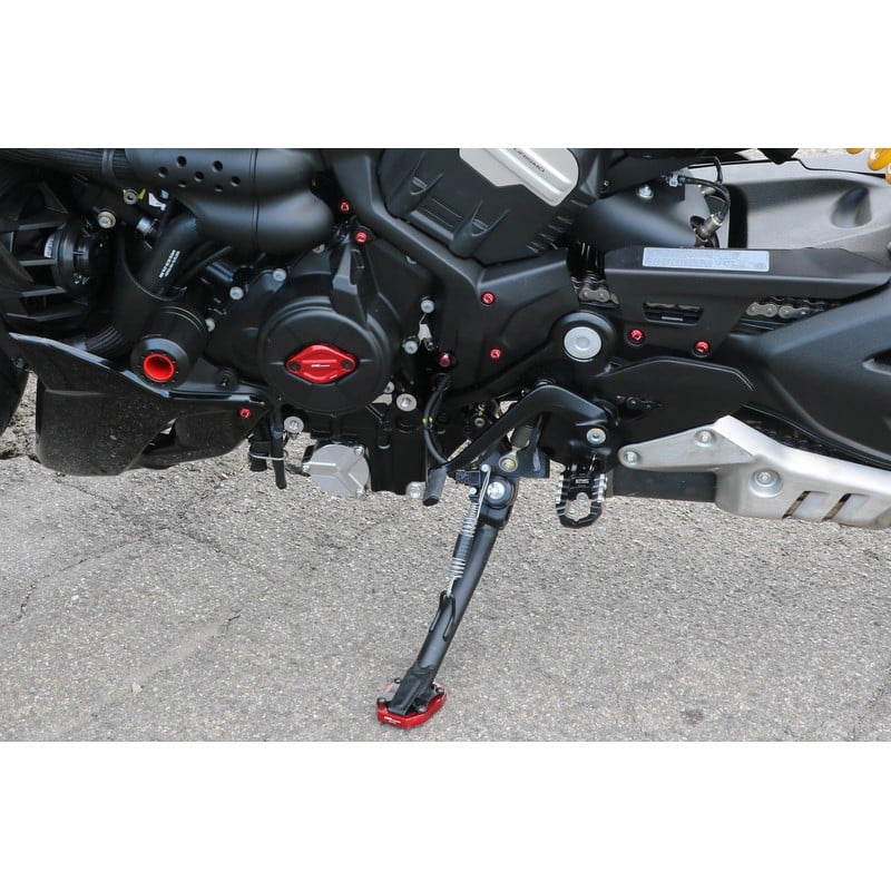 Base appoggio estensione cavalletto laterale per Ducati Diavel V4 RS 2026+ CNC Racing
