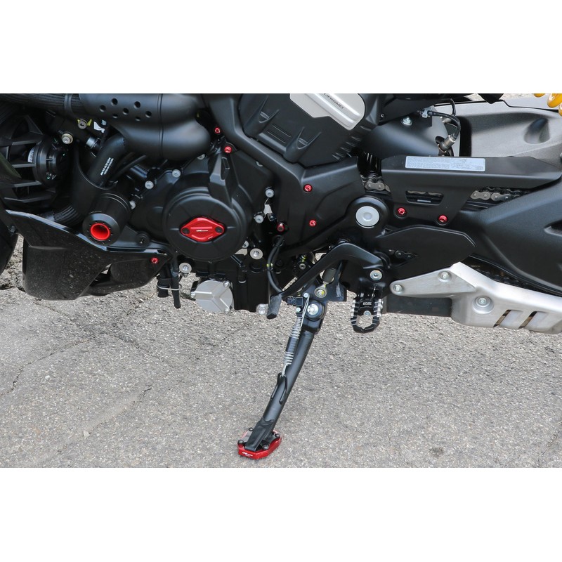 BM509 Kickstand base extension for Ducati Diavel V4 RS 2026+ CNC Racing