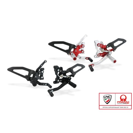 Pedane regolabili Pramac Racing Limited Edition Ducati Streetfighter V2 955 2022+ CNC Racing