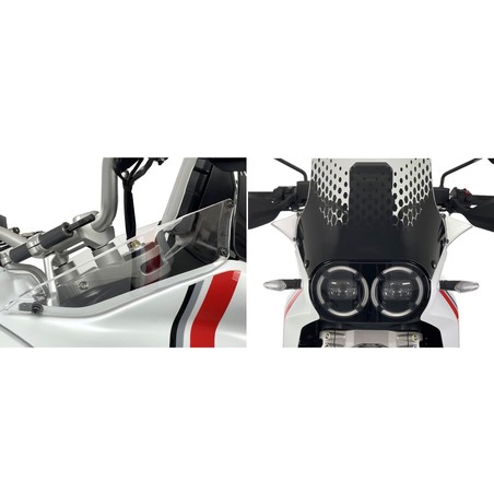 WS364_01 Air Deflectors Clear Ducati Desertx 937 2022+ CNC Racing