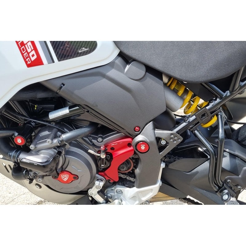 ZA241 Cover telaio inferiori carbonio Ducati Desertx 937 2022+ CNC Racing