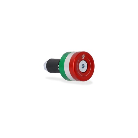 PL003_MOTO_GUZZI Handlebar cap single side Tricolore Moto Guzzi CNC Racing PL003