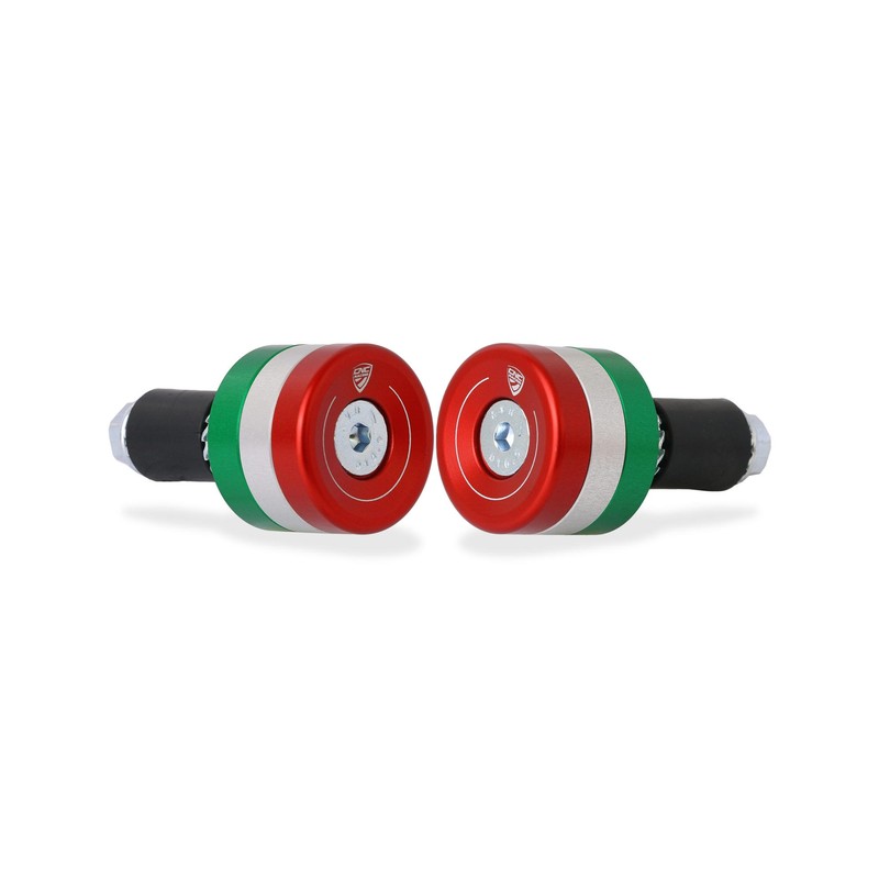 CM241_MOTO_GUZZI Handlebar ends Tricolore Moto Guzzi CNC Racing CM241