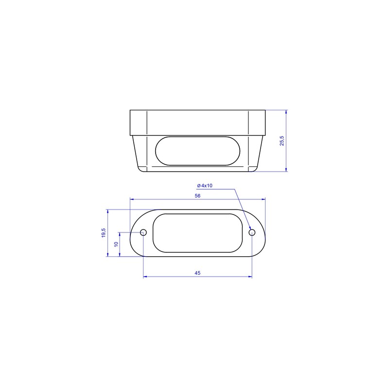 Luce targa led PRO in alluminio Ducati CNC Racing ID025