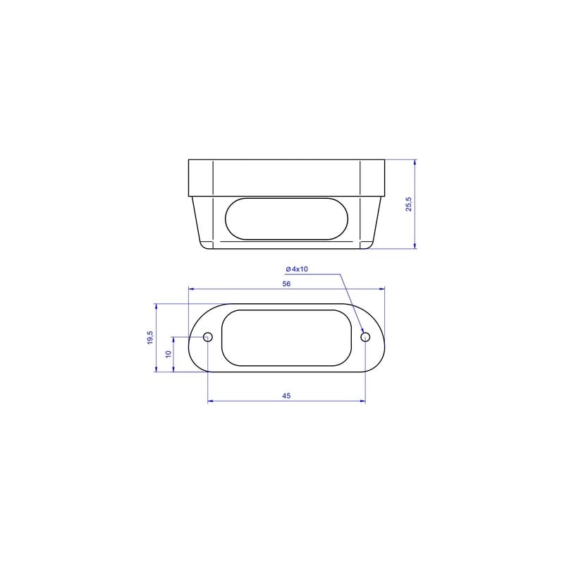 Luce targa led PRO in alluminio Moto Guzzi CNC Racing ID025