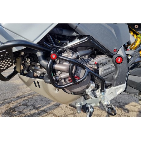 PR902 Water pump additional guard in steel tubes Ducati Desertx 937 2022+ CNC Racing