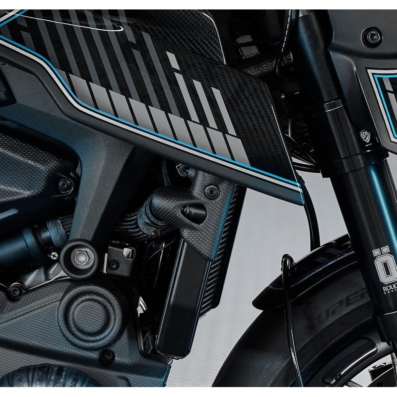 ZA342 Radiator side protector Carbon Ducati Monster 937 2021+ CNC Racing