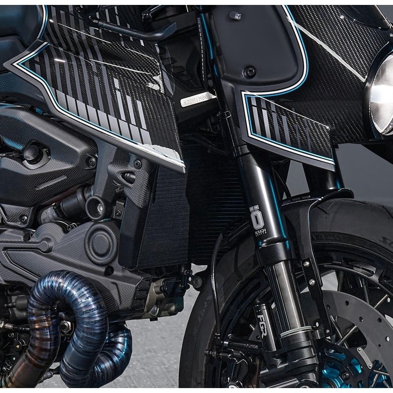 ZA342 Radiator side protector Carbon Ducati Monster 937 2021+ CNC Racing