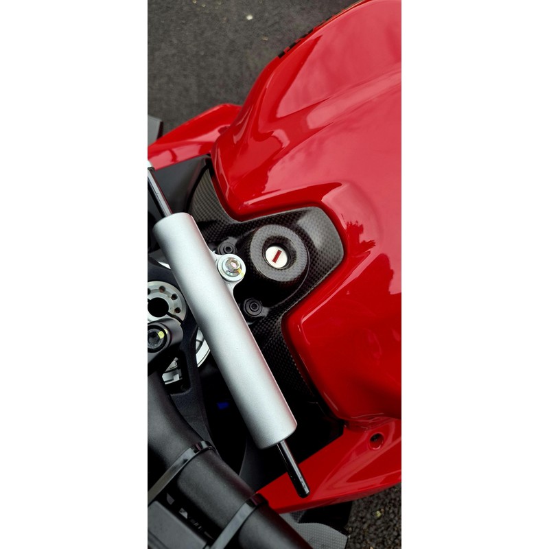 ZA201 Cover blocchetto chiavi in carbonio per Ducati Streetfighter V2 955 2022+ CNC Racing