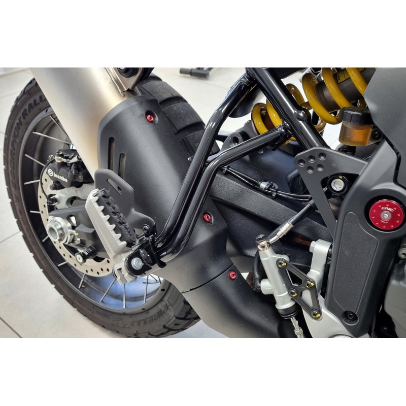 KV398_08 Screw set Exhaust silencer heat guard Ducati Desertx 937 2022+ CNC Racing