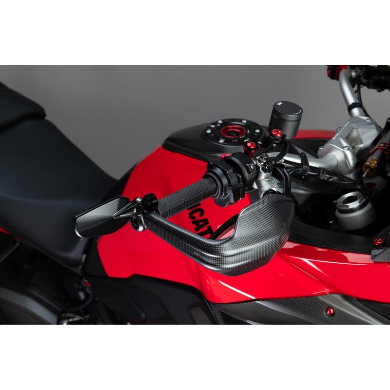 ZA353_01 Hand guards V4 and Carbon Ducati Multistrada V2 My2025 2025+ CNC Racing