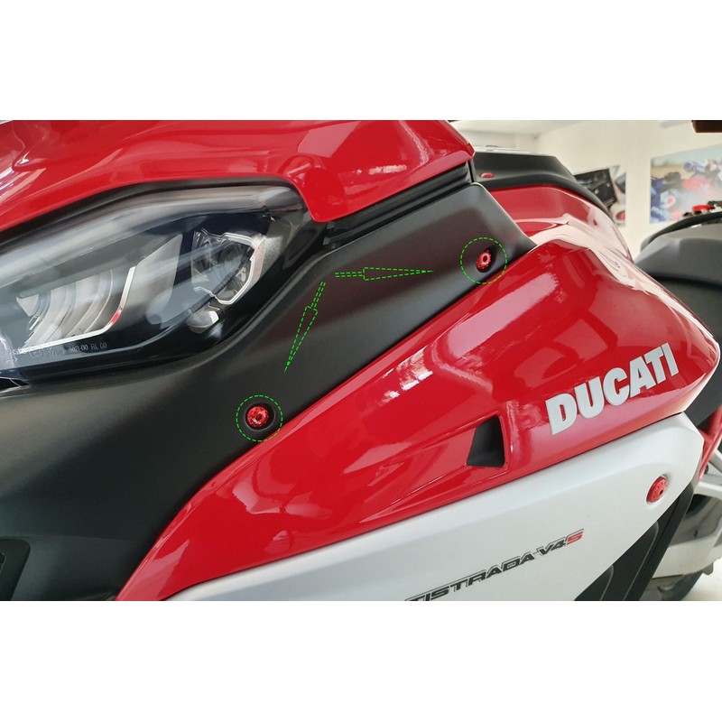 Kit viti cover convogliatori RS Ducati Multistrada V4 Pikes Peak 2022+ CNC Racing