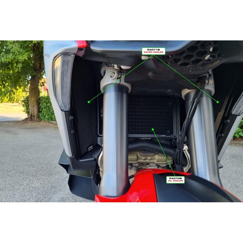 Griglie radiatori acqua Ducati Multistrada V4 Pikes Peak 2022+ CNC Racing